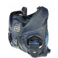KUMIXI W6802 Rucksackhandtasche Damenrucksacktasche versch. Farben 40x33x16 W6802Z Batik blau Marine Schuhe & Handtaschen
