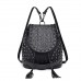 Miss Lulu Mode Rucksack Handtaschen für Frauen Schultergurt mit Kette Kunstleder Studded Geprägt Schädel Schuhe & Handtaschen