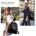 Mode Rucksack Geldbörse JOSEKO PU Leder Multifunktional Schulter Tasche Frau Damen Mädchen Rucksack Schwarz Schuhe & Handtaschen