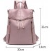 Monitika Rucksack Damen leder Wasserdicht Umhängetaschen Modische Freizeit Schulrucksäcke Pink Schuhe & Handtaschen