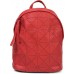 styleBREAKER Damen Rucksack Handtasche mit geometrischen Cutouts Reißverschluss Tasche 02012293 FarbeRot Schuhe & Handtaschen