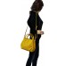 AmbraModa Damen handtasche Henkeltasche Schultertasche aus Echtleder GL023 Weiß Schuhe & Handtaschen