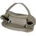 AmbraModa Damen handtasche Henkeltasche Schultertasche aus Echtleder GL023 Weiß Schuhe & Handtaschen