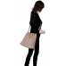 AmbraModa GL034 - Damen Handtasche Schultertasche Shopper aus Leder Weiß Schuhe & Handtaschen