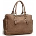 collezione alessandro Handtasche Amelia aus stark strukturiertem griffigen Material 34cm x 24cm x 12cm Schuhe & Handtaschen