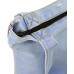 Damen Jeans Canvas Leinwand Umhängetasche Messenger Bag Handtasche Schultertasche Tasche Löcher Muster Hellblau & Dunkelblau Schuhe & Handtaschen