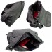 ekavale leichte Schultertasche aus Nylon Umhängetaschen mit Vielen Fächern wasserabweisende Material Grau Schuhe & Handtaschen