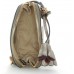 Joop! Schultertasche Cortina Due Livia aus Kunststoff Damen Handtasche mit Reißverschluss Beige Fungi 8x17x16.5 cm B x H x T Schuhe & Handtaschen