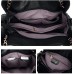 Kris Anna Damen Hobo Schultertasche aus PU-Leder mit Schulterriemen Shopper Tasche Umhängetasche Handtasche Ketten Henkel für Frauen Schwarz EINWEG Schuhe & Handtaschen