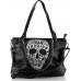 Star-Trends Damen Handtasche Totenkopf Skull Bone Bowling Bag Gothic Punk Damentasche Schultertasche by Schuhe & Handtaschen