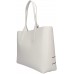 Emporio Armani Damen Large Logo Band Tote Bag Tragetasche Weiß Nude Leder Einheitsgröße Schuhe & Handtaschen