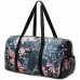 Jadyn B Weekender Bag - 56 cm. 52L Sporttasche mit Schuhfach Navy Floral Schuhe & Handtaschen