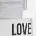 Love Moschino Damen Jc4245pp0a Tragetasche Tote bag Silber Silver Fabric 48x32x12 Centimeters W x H x L Schuhe & Handtaschen
