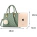 NIYUTA Damenhandtaschen Mode Schultertaschen Shopper Umhängetaschen Henkeltaschen DE125 Grün Schuhe & Handtaschen
