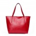 NOTAG Damen Handtasche Leder Groß Shopper Tasche Elegant Henkeltasche für Arbeit Rot Schuhe & Handtaschen