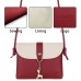 AISPARKY Kleine Tasche Umhängetasche für Damen Frauen Crossbody Bag Mode Leder Schultertasche Kette Schulterriemen für Mädchen Rot Schuhe & Handtaschen