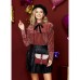 AISPARKY Kleine Tasche Umhängetasche für Damen Frauen Crossbody Bag Mode Leder Schultertasche Kette Schulterriemen für Mädchen Rot Schuhe & Handtaschen