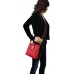 AMBRA Moda Damen echt Ledertasche Handtasche Schultertasche Umhängtasche Citybag Girl Crossover GL007 Altrosa Schuhe & Handtaschen