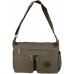 Bag street hochwertige Damenhandtasche aus Crinkle Nylon Schultertasche Sportliche Umhängetasche Stone Schuhe & Handtaschen