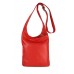 Belli Cross Bag Classic ital. Umhängetasche Damen Ledertasche Handtasche rot - 24x28x8 cm B x H x T Schuhe & Handtaschen