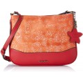Laura Vita Damen 3408 Umhängetasche Orange Rouge Schuhe & Handtaschen