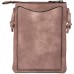 styleBREAKER Mini Bag Umhängetasche mit Zick-Zack Cutout und Nieten Schultertasche Handtasche Tasche Damen 02012211 FarbeAltrose Schuhe & Handtaschen