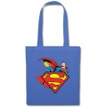 DC Comics Originals Supergirl Und Superman Stoffbeutel Hellblau Schuhe & Handtaschen